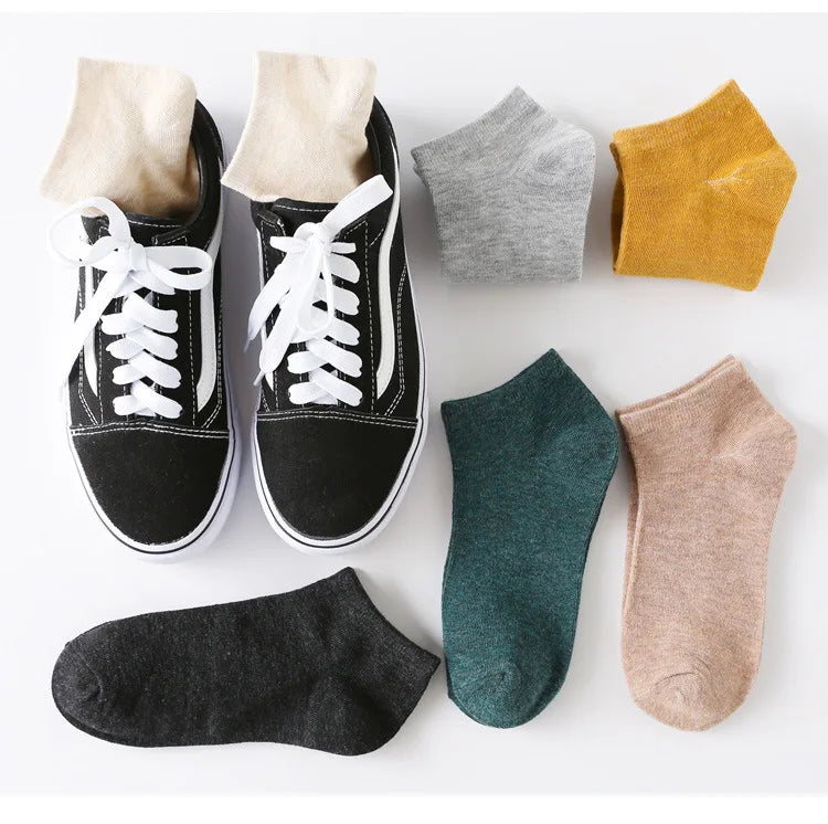 5/10 pairs Cotton Men Socks Pack Breathable Sock Set High Quality Short Socks Black Ankle Short Gift For Man Size 39-44 Sox sock