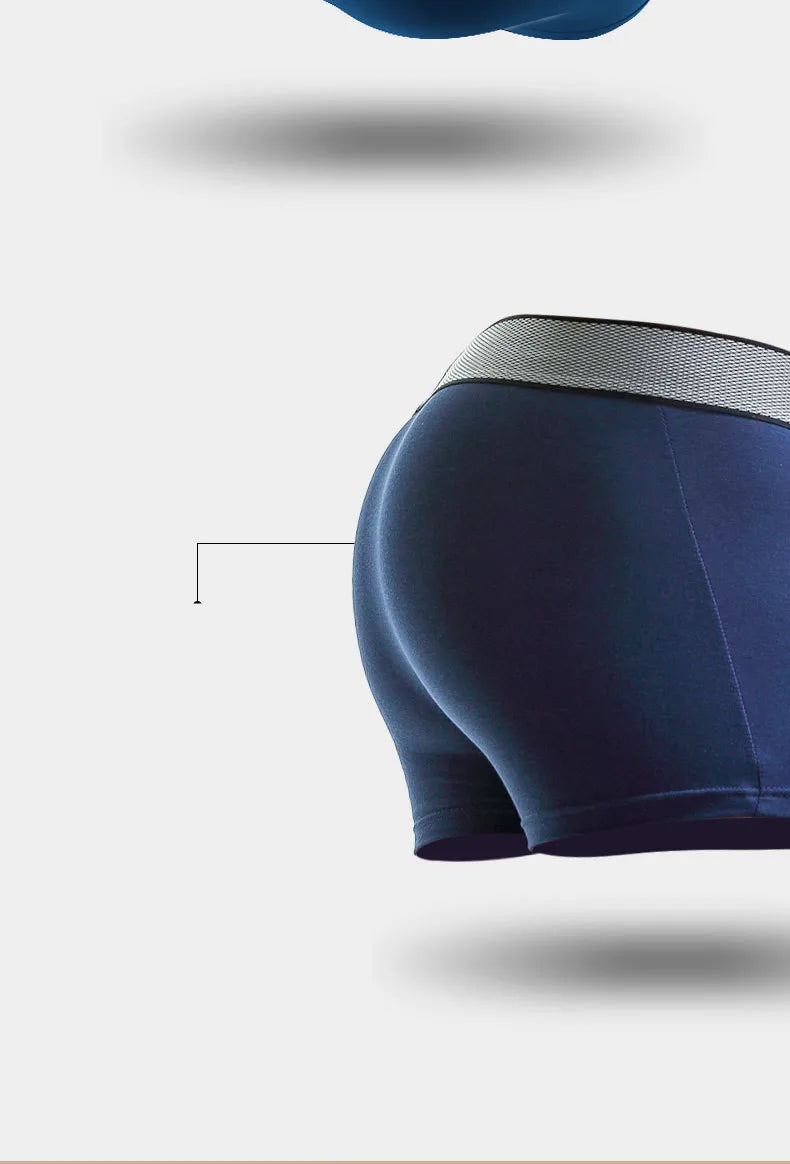 Sexy Men Underwear Modal Boxer Shorts Breathable Panties Man Bullet Separation Pouch Underpants Male Trunks Cueca Calzoncillo
