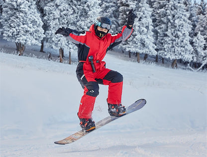 -30 Degrees Men Snow Jumpsuit Winter Man Skiing Overalls Fleece Women Snowboarding Clothes Warm Waterproof Male Snowsuits