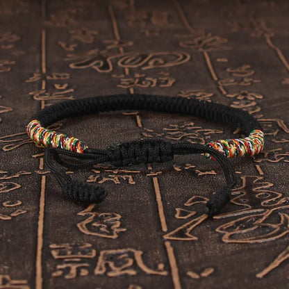 Tibetan Buddhist Bracelet Unisex Handmade Braided King Kong Knot Colorful String Bracelets for Women Men Lovers Lucky Jewelry