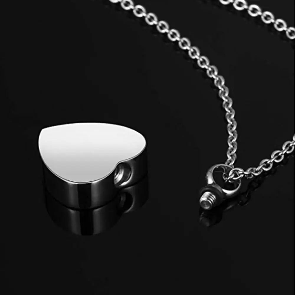 Heart-shaped dandelion pendant necklace ladies necklace ashes urn souvenir cremation jewelry-life is a balance of holding