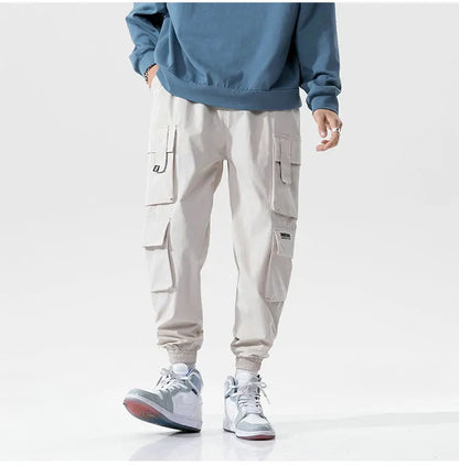 Streetwear Black Mens Harem Joggers Pants Men Cargo Pants 2024 Hip Hop Casual Pockets Sweatpants Male Oversized Fashion Trousers