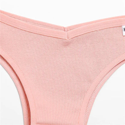 5PCS/Set Cotton Lingerie Panties Sexy Underwear Women Briefs Tangas Female Underpants Pantys Thong Panties Bikini Solid 13 Color