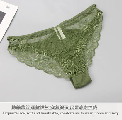2021 New Sexy Women BCD Cup Bra Sets Lace Thong Hollow Out Underwear Panties Intimante Brief Female Girls Lingerie