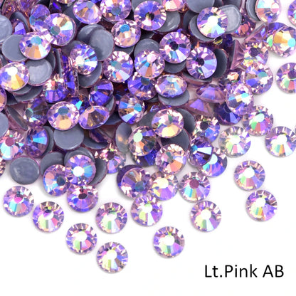 Oleeya стразы Better DMC Hotfix Rhinestone Iron On Strass High Quality Flatback Glass Crystal AB For DIY Wedding Y2792