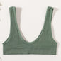 Women Push-Up Bra Small Cup Non-wire Bralette U-Neck Ribbed No-Pad Underwear Multiple Colors Crop Top Ladies Sexy Lingerie M-XL
