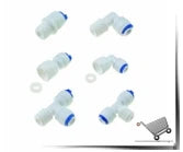 300CC 450CC 800CC 1500CC RO Water System Waste Water Flow Regulater Restrictor 1/4" OD Hose Reverse Osmosis Quick Pipe Fittiing