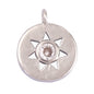 Sun Moon Star Space Celestial Compass Charm Pendant in Gold Colour , Jewelry Necklace Bracelet Making Supplies L93