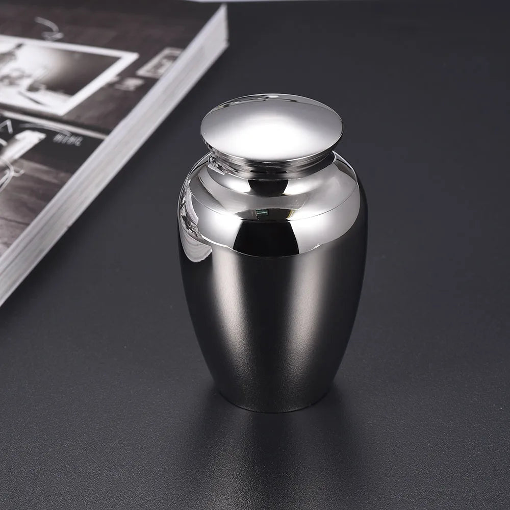 Christmas Gift Human 45x70mm Lovely Custom Jewelry Pet Souvenirs Aluminum Alloy Funeral Urn for Ashes- Rabbit and Moon