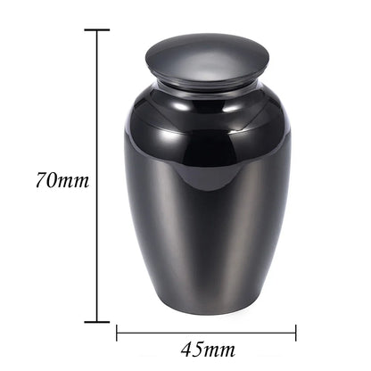 Christmas Gift Human 45x70mm Lovely Custom Jewelry Pet Souvenirs Aluminum Alloy Funeral Urn for Ashes- Rabbit and Moon