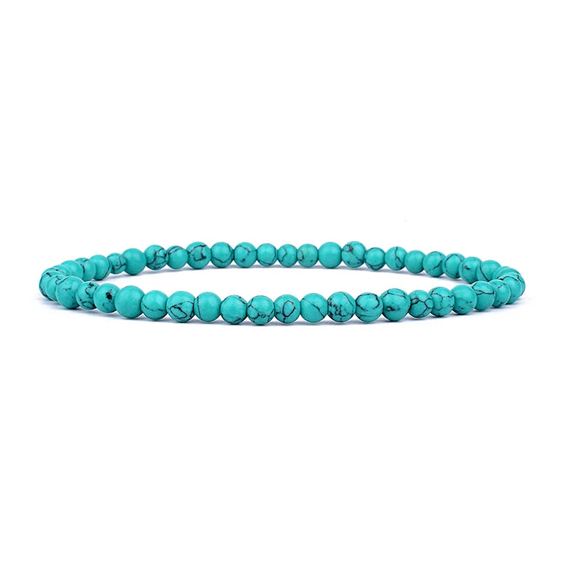 4mm 6mm Mini Energy Charm Bracelet Natural Stone Beads Yoga Healing Bracelet Jewelry for Women Men Best Friend Gift Dropshipping