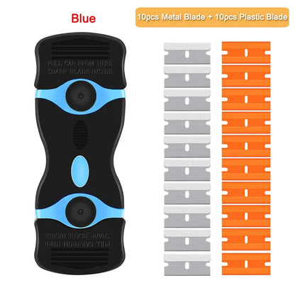 Razor Scraper Car Window Film Glue Cleaner Blade Tint Ceramic Glass Wrap Sticker Remover Kitchen Home Squeegee Tool