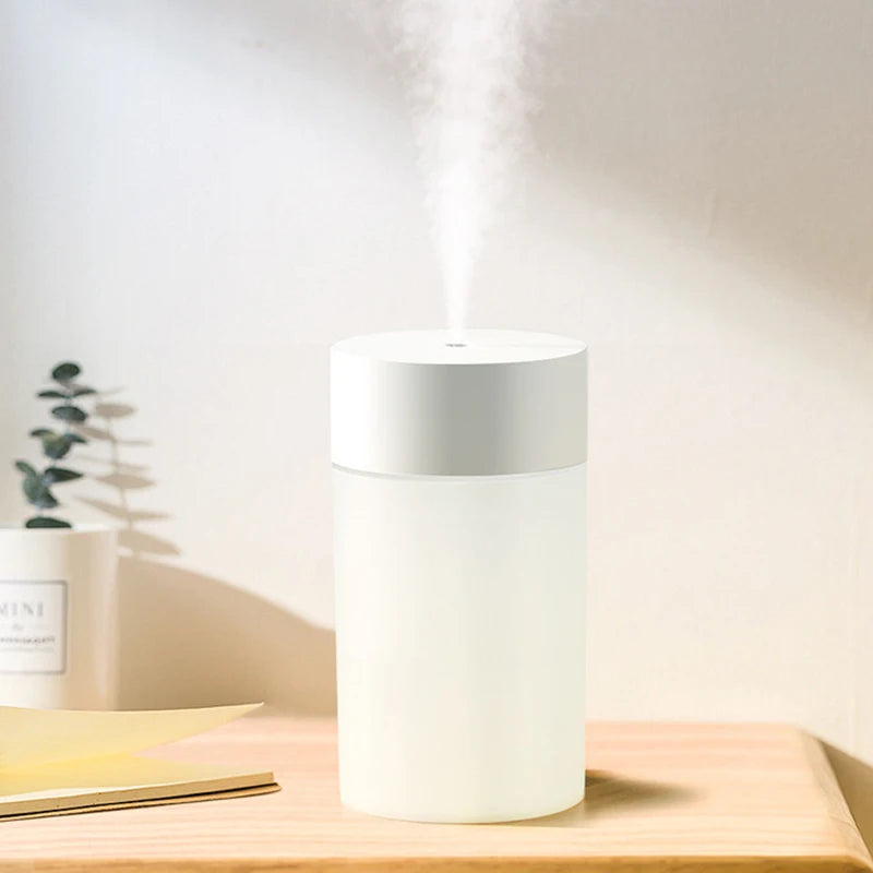 260ML USB Ultrasonic Air Humidifier LED Lamp Mini Essential Oil Diffuser Car Purifier Aroma Anion Mist Maker With Romantic Light