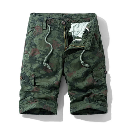 2026 Summer New Camouflage Tactical Cargo Shorts Men Khaki Jogger Military Cargo Shorts Men Cotton Casual Loose Men Shorts