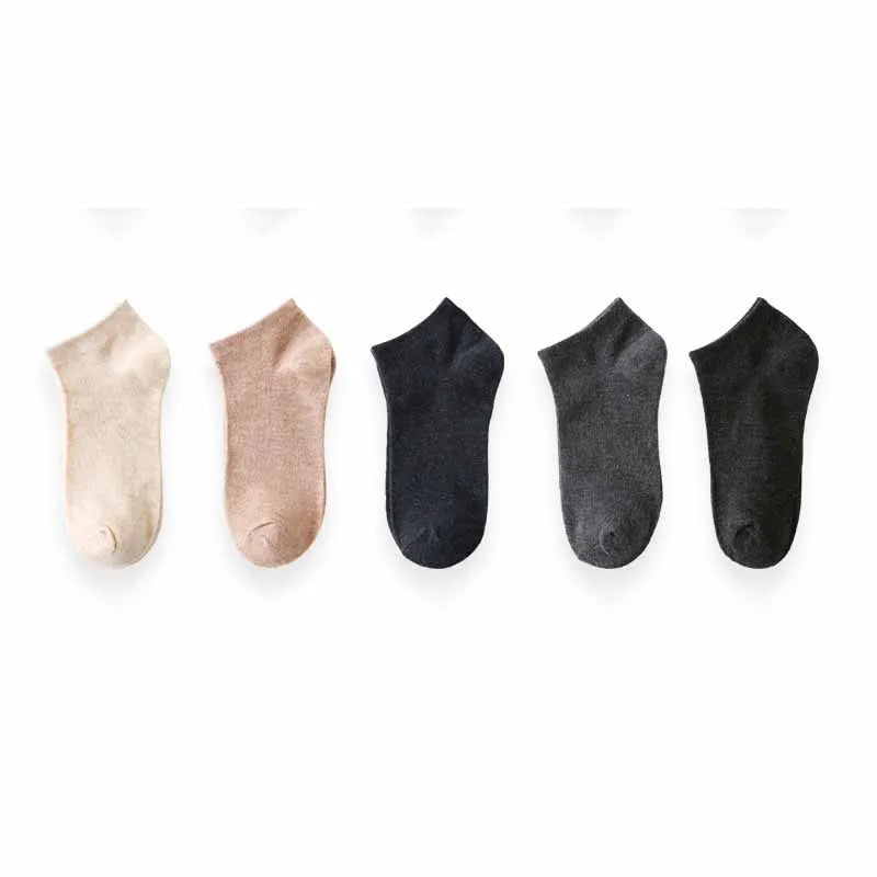 5/10 pairs Cotton Men Socks Pack Breathable Sock Set High Quality Short Socks Black Ankle Short Gift For Man Size 39-44 Sox sock