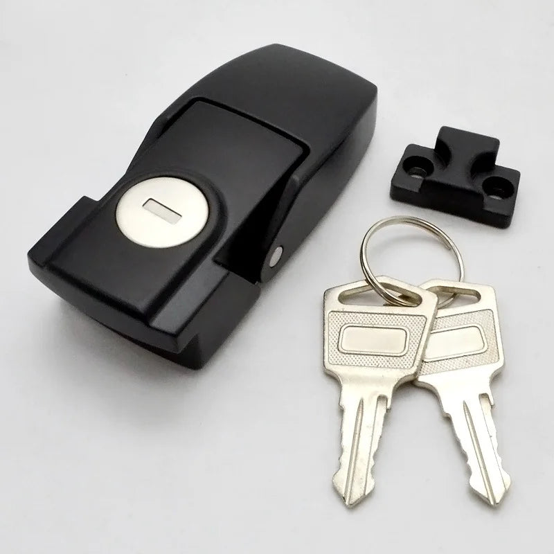 Suitcase Latch Black  Hasp Lock  Zinc Alloy  Hidden Box  Security Toggle Buckle