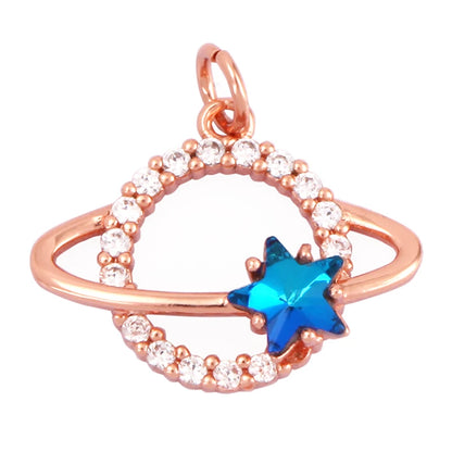 Sun Moon Star Space Celestial Compass Charm Pendant in Gold Colour , Jewelry Necklace Bracelet Making Supplies L93