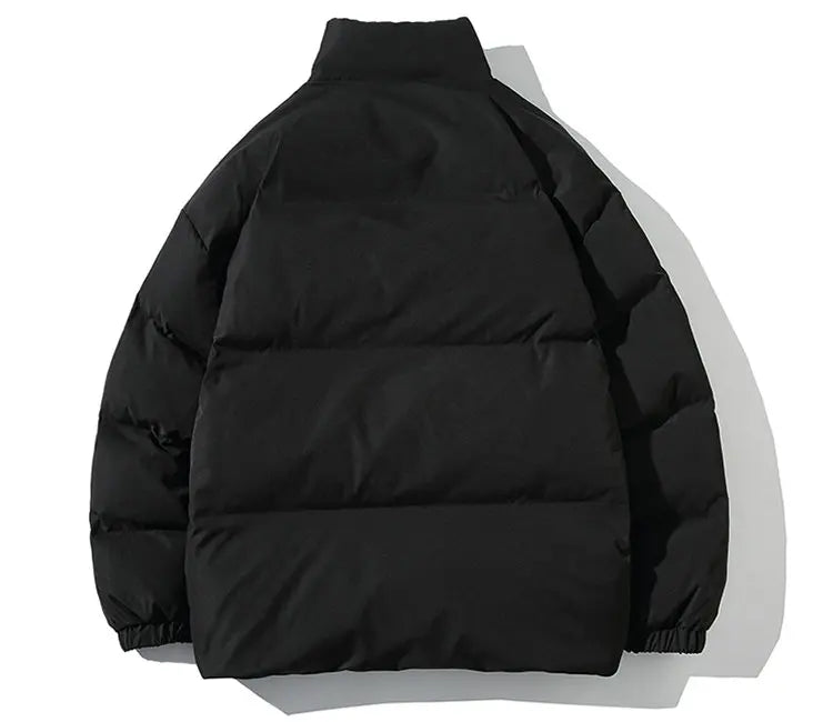 Winter Jacket Men Parkas Thicken Warm Coat Mens Stand Collar Solid Color Casual Parka Women Fashion New Streetwear 5XL