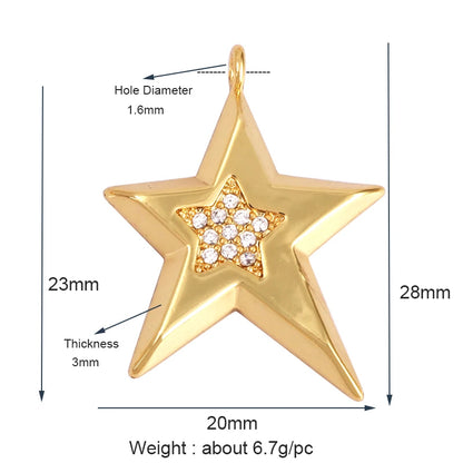 Sun Moon Star Space Celestial Compass Charm Pendant in Gold Colour , Jewelry Necklace Bracelet Making Supplies L93