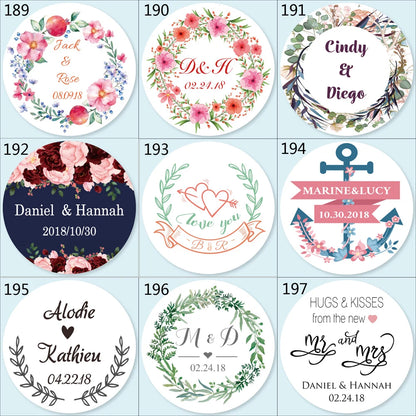100pcs Custom LOGO Stickers White Label/Wedding Packaging sticker design Kraft baking your own name,THANK YOU labels