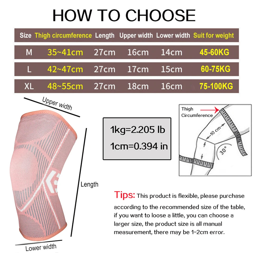 AOLIKES 1PCS Knee Supports Brace for Women, Knee Compression Sleeves for Joint Pain Relief, Arthritis, Injury Recovery, Knee Rel