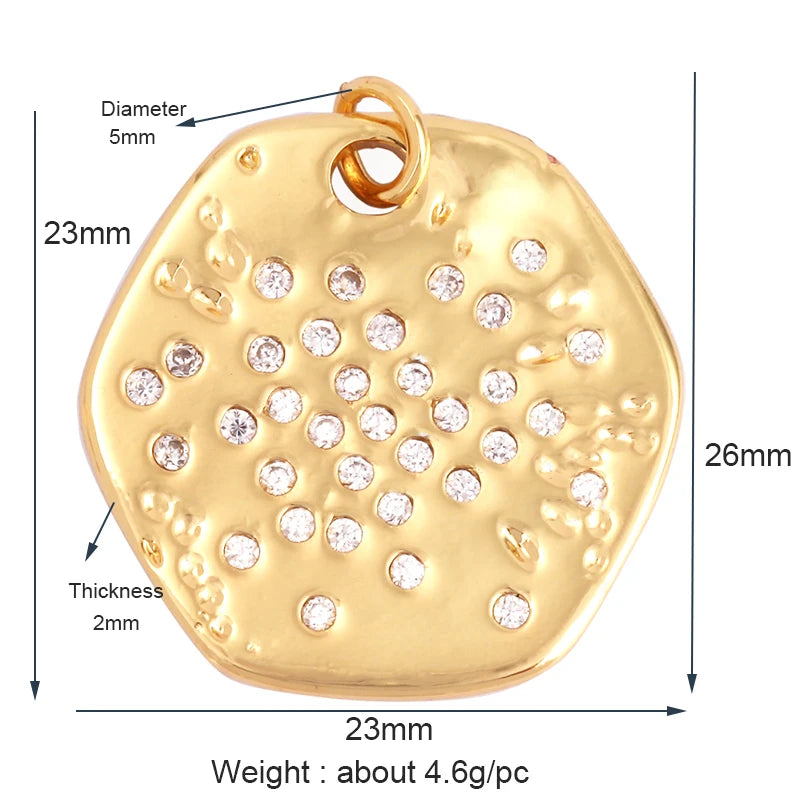 Sun Moon Star Space Celestial Compass Charm Pendant in Gold Colour , Jewelry Necklace Bracelet Making Supplies L93