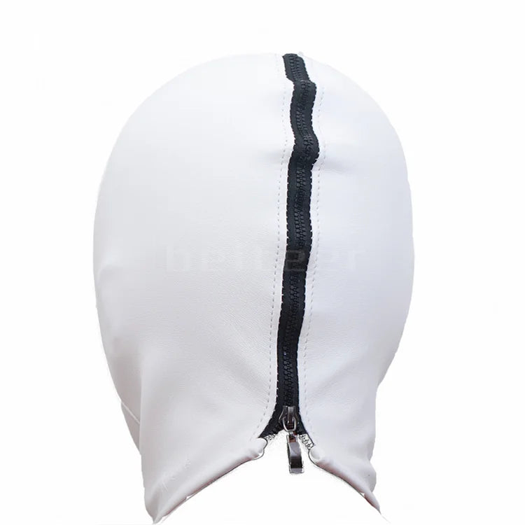 Soft PU Leather Headgear Mermaid Straitjacket Head Hood Body Harness Adjustable Leg Binder BDSM Restraint Sex Toy Slave Roleplay