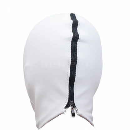 Soft PU Leather Headgear Mermaid Straitjacket Head Hood Body Harness Adjustable Leg Binder BDSM Restraint Sex Toy Slave Roleplay