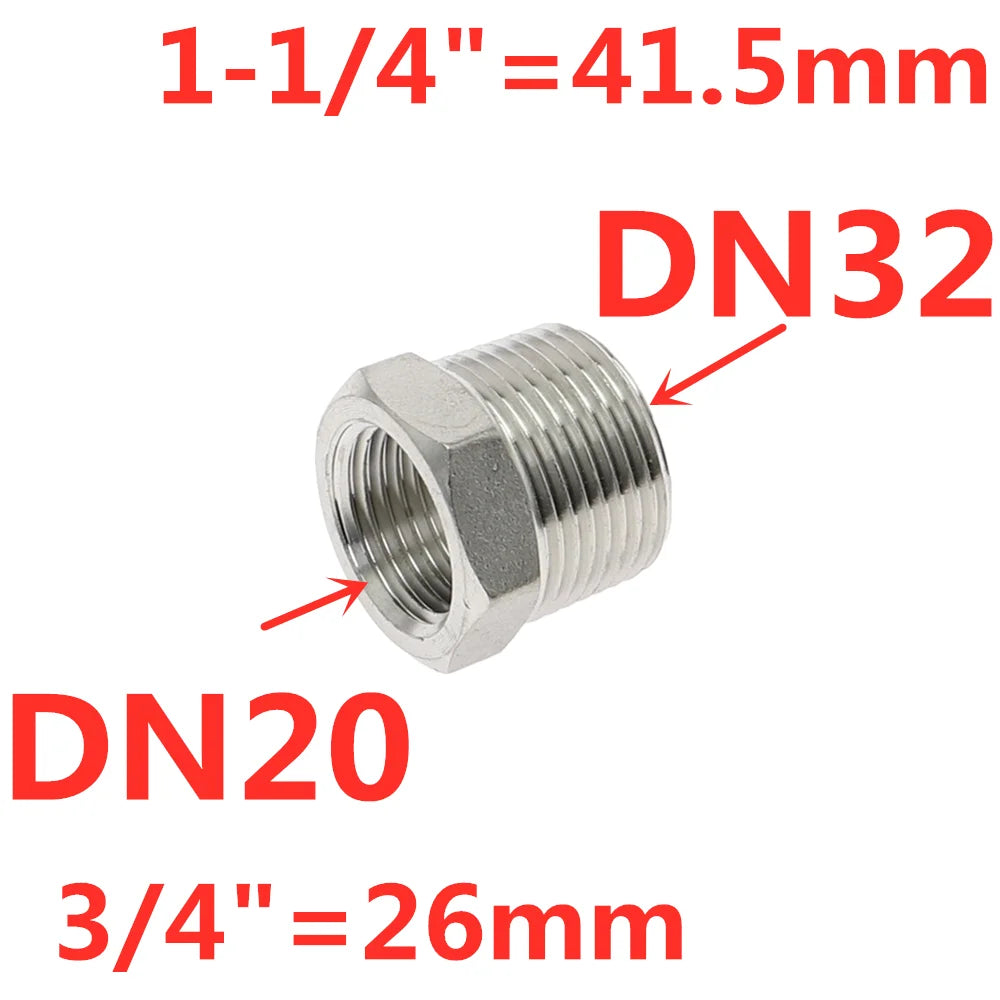 Tonifying Heart Reducer Bushing 1/8" 1/4" 3/8" 1/2" BSP Male/Female Thread SS304 Stainless Steel Pipe Fittings For Water Gas Oil