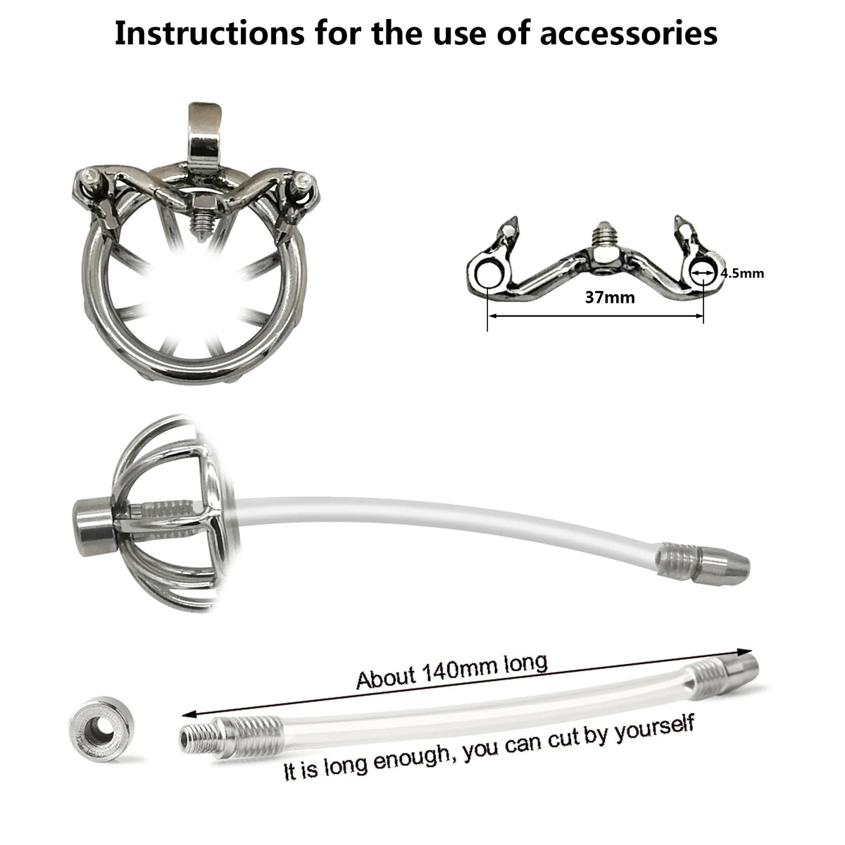 Ergonomic Stainless Steel Stealth Lock Male Chastity Device,Cock Cage,Penis Lock,Cock Ring,Chastity Belt,S054