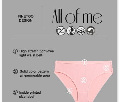 Cotton Panties Jacquard Design Pattern Women Panties Underwear Sexy Female Lingerie Briefs Solid Color Intimate Pantys for Woman