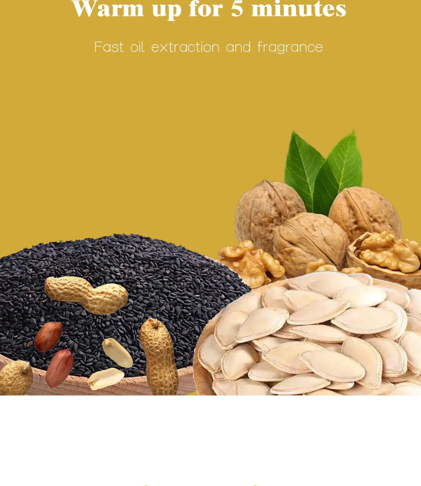 1500W 110V/220V Automatic Cold Press Oil Machine, Cold Press Machine, Sunflower Seeds Oil Extractor, Cold Press Extract