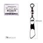 50Pcs/ Box Brass Barrel Fishing Swivel Solid Rings Fishing Pin Line Connector Fishhook with Interlock Snap Swivels Tackle Tool
