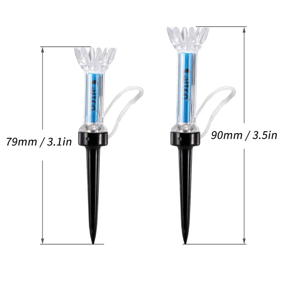 79mm/90mm 5pcs/set Golf Tees With Original Package Plastic Step Down Golf Ball Tee Holder Local Ret Golf Training Practice Tees