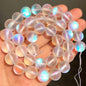 Natural Stone Beads Frost Dark Blue Cracked Dream Fire Dragon Veins Agates Beads For Jewelry Making DIY Bracelet 15‘’ 6/8/10mm