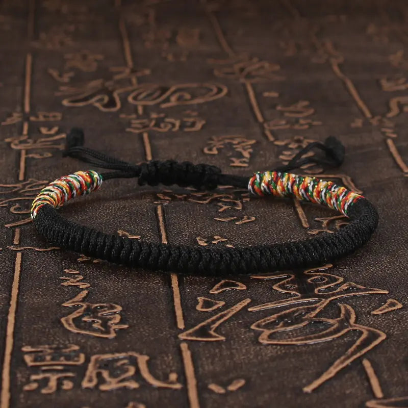 Tibetan Buddhist Bracelet Unisex Handmade Braided King Kong Knot Colorful String Bracelets for Women Men Lovers Lucky Jewelry