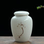 Mini White Ceramic Pet Ashes Urn Cremation Ash Holder Small Animal Pet Parrot Bird Funeral Memorial Casket Burial Urns Gift