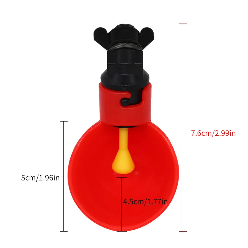 Automatic Chicken Water Feed Drinking Bowl Kit Farm Coop Poultry Waterer Drinking Water Feeder for Chicks Duck Goose Turkey