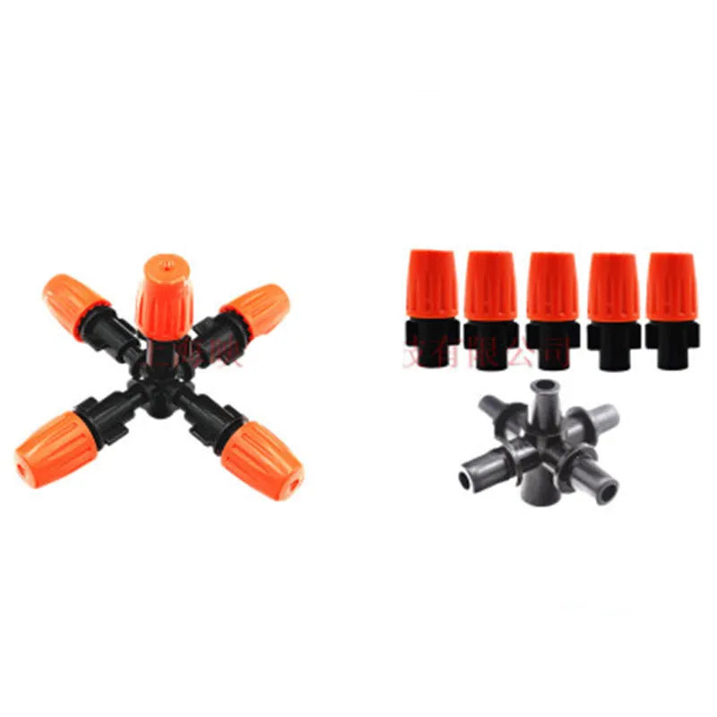 Garden Sprinklers Automatic Watering Grass Lawn 360 Degree Circle Rotating 5 Nozzles  Pipe Hose