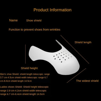 Crease Protector Shoe Anti Crease Bending Crack Toe Cap Support Shoe Stretcher Lightweight Keeping Shield Sneakers winter care