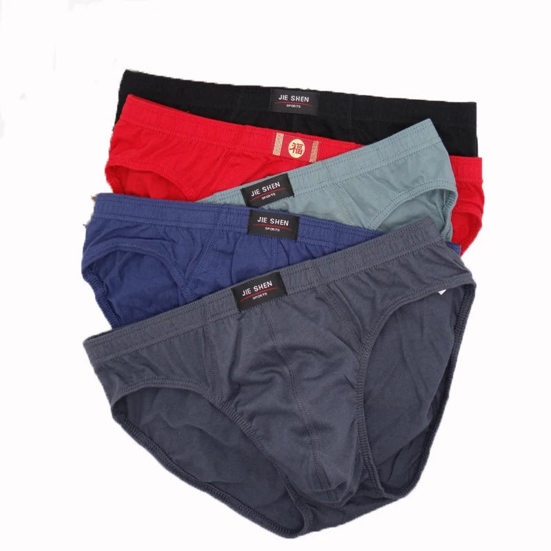 5Pcs/Lot Summer Men's Underwear 100% Cotton Mens Briefs Plus Size Men Underwear Panties 4XL/5XL/6XL Men's Breathable Panties