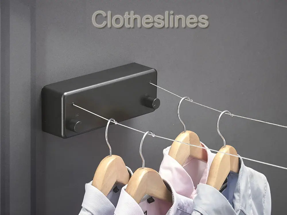 Clothes Line Dryer Bathroom Accessories Drying Rack White/Black/Golden/Silver Clothesline Rack Laundry Dryer Double Layer WB3006