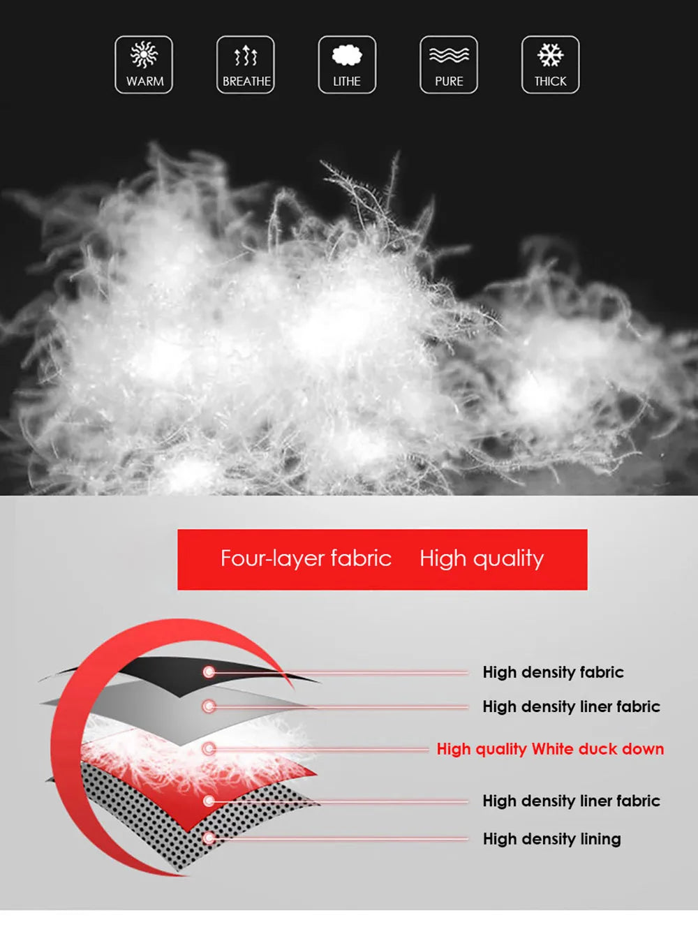 90% Down Jackets Men Winter Jacket Men Fashion Thick Warm Parkas Fur White Duck Down Coats Casual Man Waterproof Down Jackets