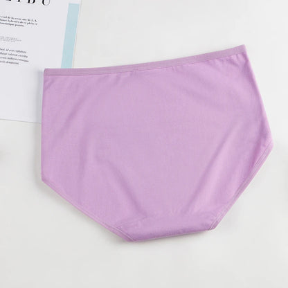 3Pcs/Lot Women's Underwear Plus Size Cotton Panties High Waist Briefs Sexy Lingerie Female Pantys M-5XL Seamless Underpant Girls