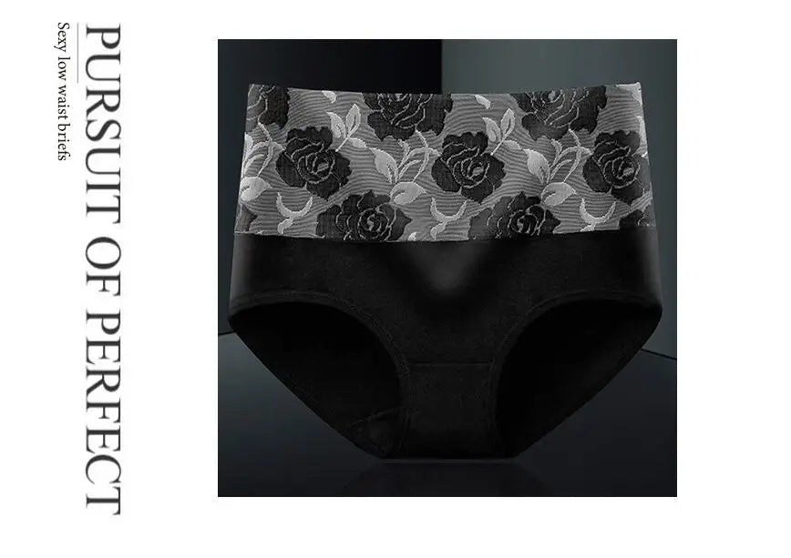 3Pcs/Lot Women's Underwear Plus Size Cotton Panties High Waist Briefs Sexy Lingerie Female Pantys M-5XL Seamless Underpant Girls