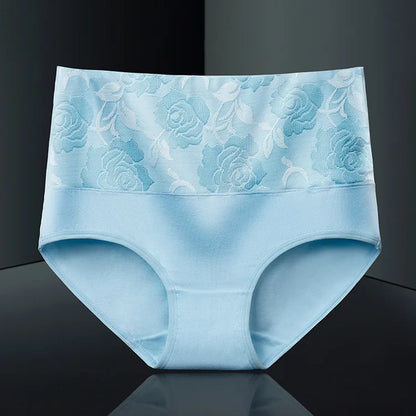3Pcs/Lot Women's Underwear Plus Size Cotton Panties High Waist Briefs Sexy Lingerie Female Pantys M-5XL Seamless Underpant Girls