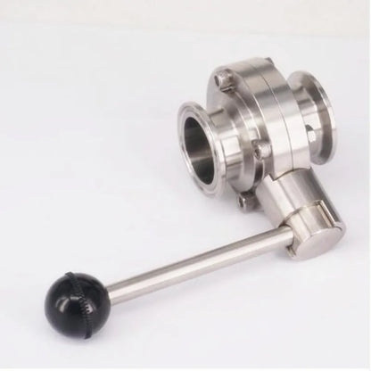 1-1/2" 38mm SS304 Stainless Steel Sanitary 1.5" Tri Clamp Butterfly Valve Homebrew Beer Dairy Product