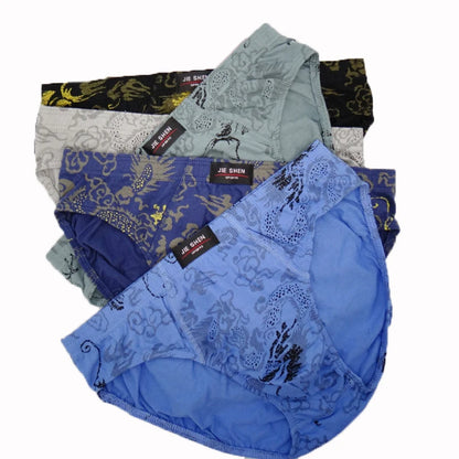 5Pcs/Lot Summer Men's Underwear 100% Cotton Mens Briefs Plus Size Men Underwear Panties 4XL/5XL/6XL Men's Breathable Panties