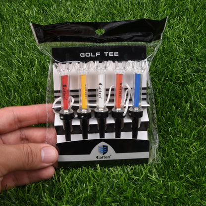79mm/90mm 5pcs/set Golf Tees With Original Package Plastic Step Down Golf Ball Tee Holder Local Ret Golf Training Practice Tees