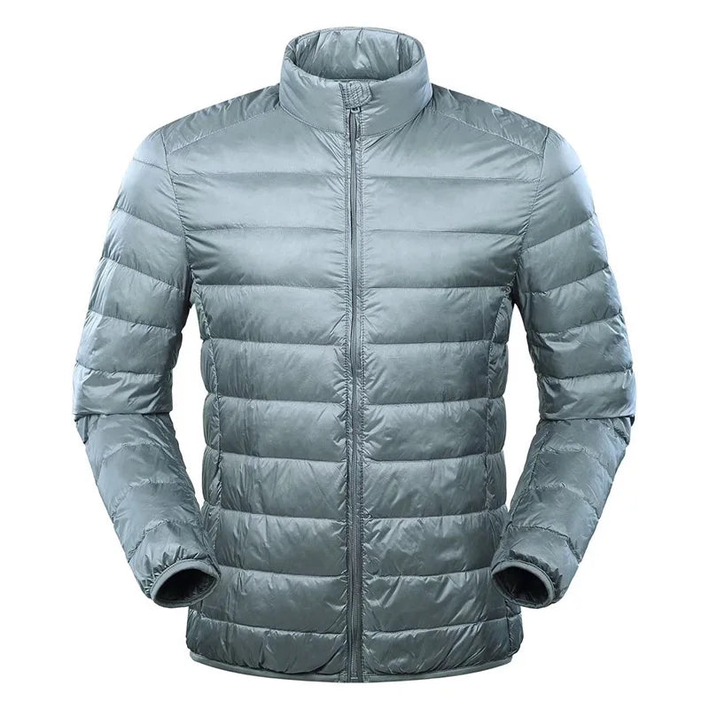 NewBang Feather Jacket Man Ultra Light Down Jacket Men Winter Coat Duck Down Windbreaker Stand Collar Parka With Carry Bag